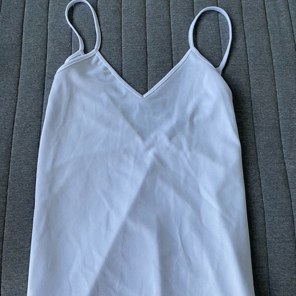 white flowy dress